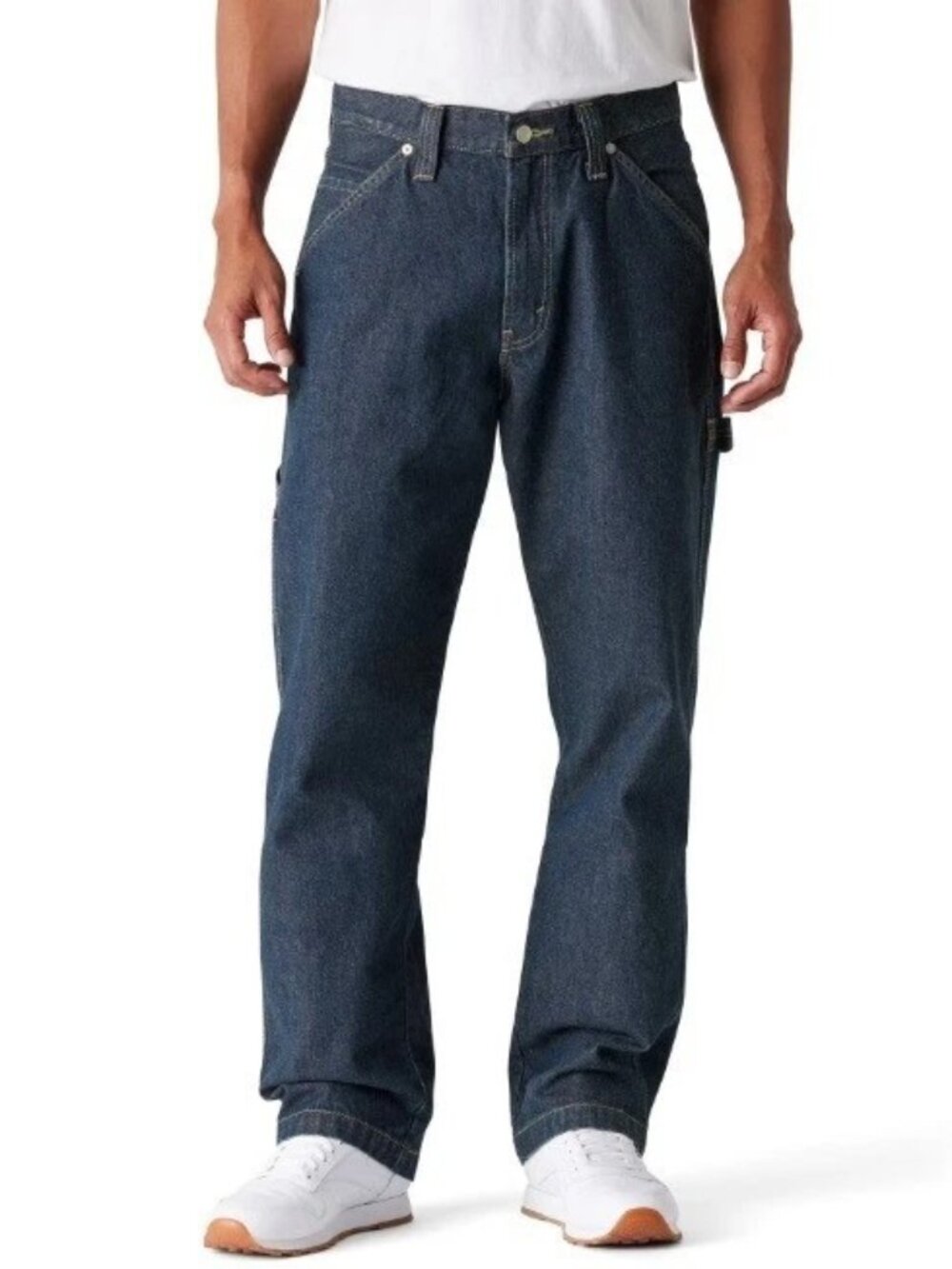 Levi Strauss Signature Workwear Mens Carpenter Jeans Blue Size 38 X 32